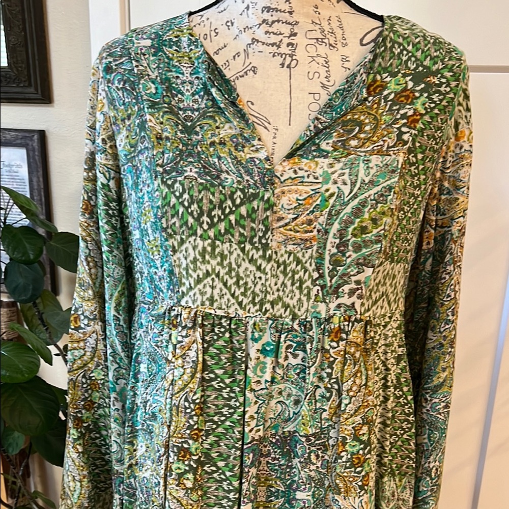 Floreat Multicolor Patterned Dress - image 2